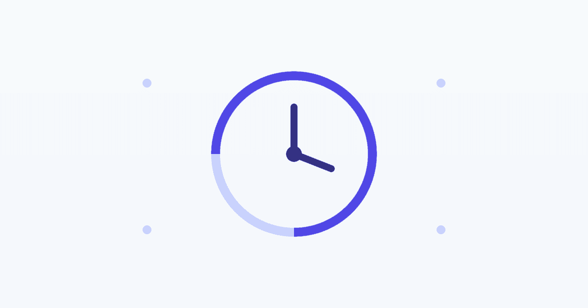 A clock face showing a closing payment window